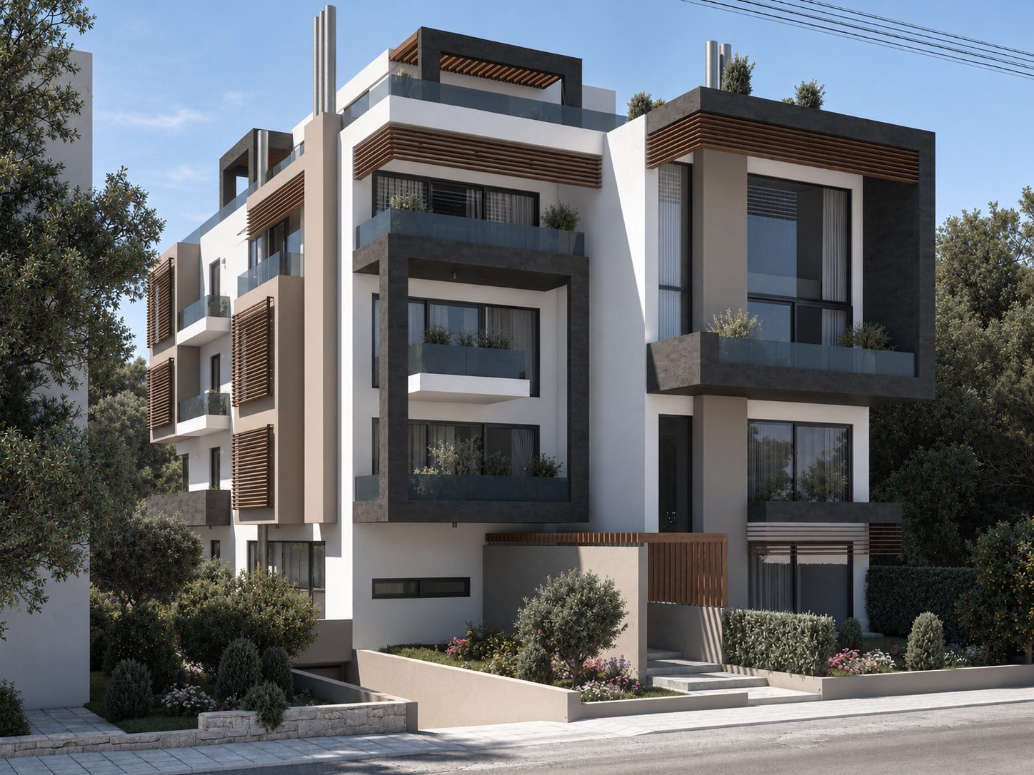Residential development render — AKPRAXIS