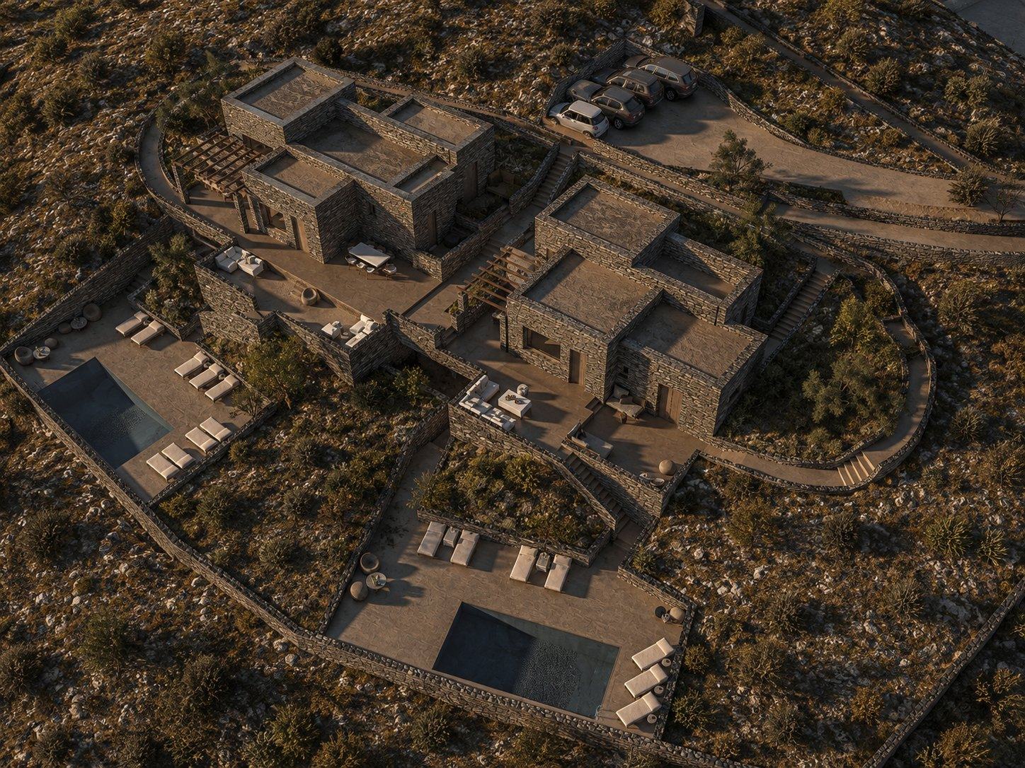 Sifnos stone residences development — AKPRAXIS