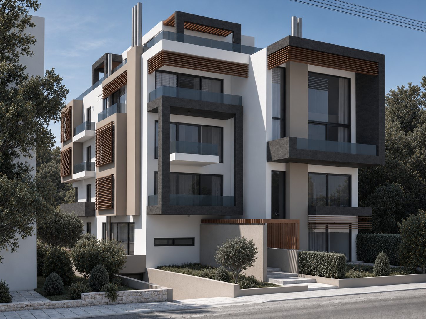 Residential development render — AKPRAXIS